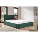 Eka Čalouněná postel STRIPS 180x200 cm Úložný prostor: S kovovým rámem úložného prostoru, Barva látky Tilia: Tilia 39