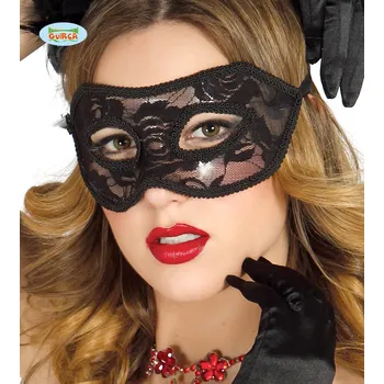 Karnevalová maska Guirca Fiestas Španělsko Černá maska