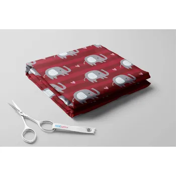 Softshell jarní, 20/9, Sloni a srdíčka Barva: Červená