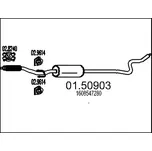 MTS Střední tlumič výfuku MTS 01.50903