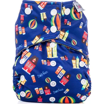 Plenkové kalhoty Bobánek Kapsová AIO plenka Premium patentky - Město