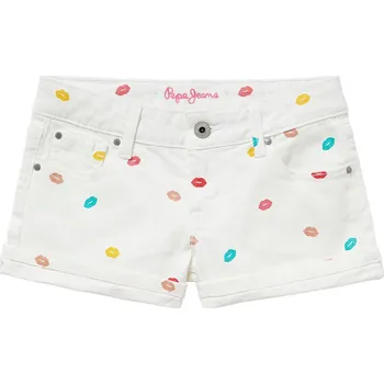 Dívčí kraťasy Pepe Jeans Dívčí kraťasy FOXTAIL KISS Barva: bílá, Velikost: 4 ROKY
