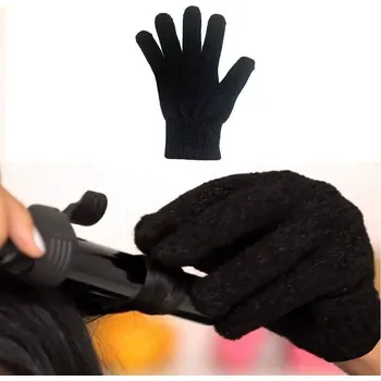 Rukavice Rukavice na žehlení a kulmování, černá, cca 23 × 14 cm, 1ks