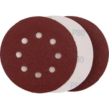 Brusný papír Papír brusný 125mm P80 s otvory - suchý zip - 3ks FESTA