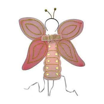 Karnevalový doplněk Set motýl - růžový