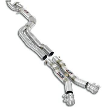 Střední díl výfuku J-Pipe Race PackageDeletes the secondary catalytics + mid resonatorsAccepts the Std - Oem muffler Supersprint 527750