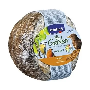 Krmivo pro ptáka Kokosový ořech plněný hmyzem 200 g.