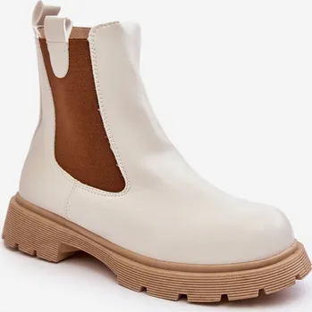 Dámské kozačky Dámské kovbojky s zipem Ramhel Barva: Bílá, Velikost: 36