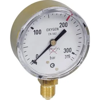 Příslušenství ke svářečce GCE Manometr Ø 63mm - 0-200 Bar Inertní plyny