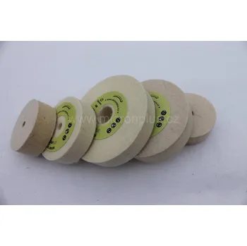 Lešticí kotouč Filcový-plstěný kotouč prům. 125 mm, Filcový-plstěný kotouč 125x10 otvor 20