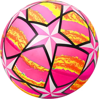 Dětský míč LEAN Toys Gumový míč Bright Stars Pink 24 cm