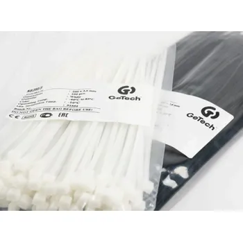 hadicová spona Stahovací pásek 4,8 x 370 bílý (NB370/4), GeTech