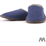 Pánské kožené papuče modré Model 3B, VELIKOST 40