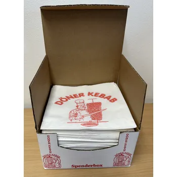 Jednorázové nádobí Sáček na kebab 16x16cm (cena za 500ks)