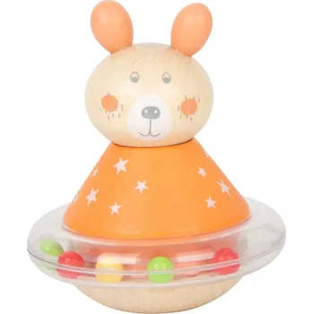 Dřevěná hračka small foot Točíčí pastelové zvířátko 1 ks králiček, LE11769-1-KRA