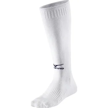 Dámské termo ponožky Ponožky Mizuno Comfort Volley Socks Long ( 1 pack )/White/Navy Velikost: M