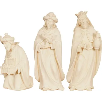 Vánoční dekorace Ornatis Tři králové Provedení: Přírodní bez malování, Velikost stojících figur dospělých postav: 11 cm