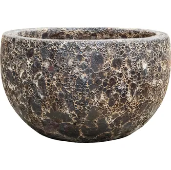 Květináč Baq Lava Bowl Relic Black Ø 52 cm / V 29 cm