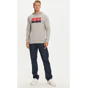 Pánská mikina Jack & Jones Mikina Nolan 12256849 Šedá Standard Fit M