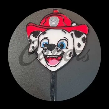 Jedlá dekorace na dort MARSHALL Tlapková patrola zápich do dortu