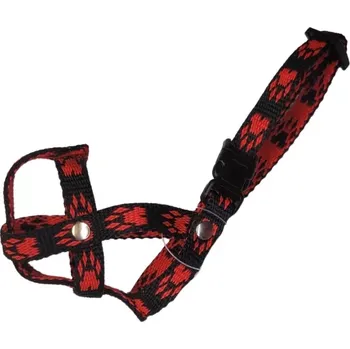 Náhubek pro psa Palkar nylonový náhubek pro psy vel. 0 12 cm x 3 cm černo-červená