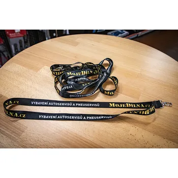 Dárkový set hodinek MDtools Klíčenka - šňůrka na krk s karabinkou na klíče "MojeDílna.cz"