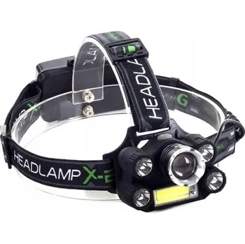 Čelovka Čelovka CREE 1 x XM-L T6 + 4 x silný Q5 bílý + 1 x silný COB + ZOOM pásek