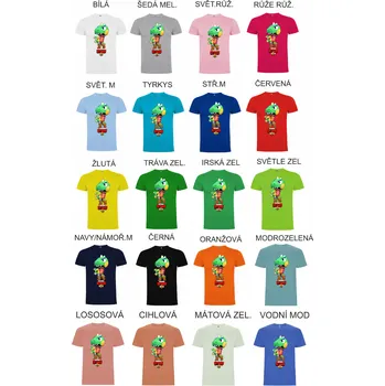 Chlapecké tričko Tričko Leon Dino Brawl Stars Barva: Lososová, Velikost: 3XL