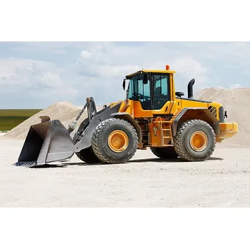 Plakát Plakát, Obraz - Yellow front loader at gravel pits, jordan_rusev