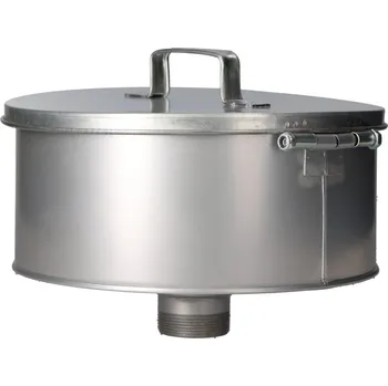 Kanystr Sudový trychtýř, zinkovaný, pro sudy se závitem 2 Trisure, víko, válcový