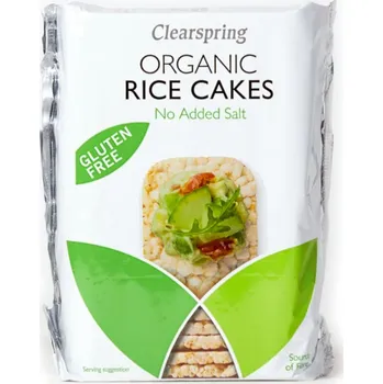 Bonbon Celozrnné rýžové chlebíčky z hnědé rýže bez lepku BIO - bez přidané soli - VEGAN - Clearspring 130g