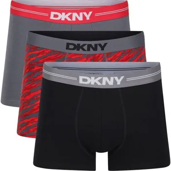 Boxerky Pánské boxerky DKNY BLAKE S Červená, Černá, Šedá, Bílá