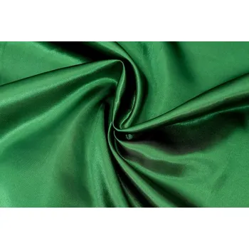 Saténová podšívka tmavě zelená 06854/028