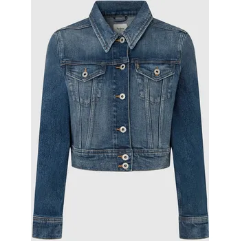 Pepe Jeans Dámská bunda CROPPED JACKET Barva: denim (odpovídá obrázku), Velikost: XL