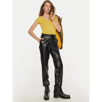 Pánské tričko Sisley T-Shirt 3TNHL4007 Žlutá Regular Fit XS