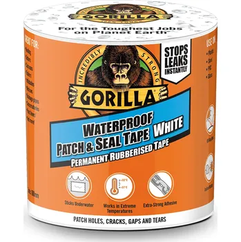 Lepicí páska Gorilla Glue Gorilla Waterproof Patch & Seal Tape bílá 100mm x 3m
