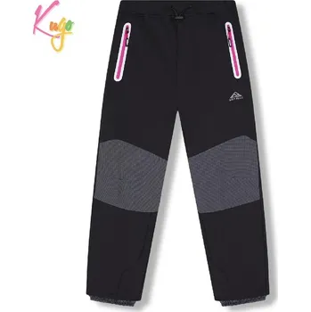 Dívčí kalhoty Dívčí softshellové kalhoty zateplené Kugo HK5626 černé
