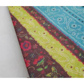 Umělecký papír Sapaimport Bavlněný ruční papír - modré pruhy Velikost: 23x32 cm