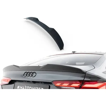 PC tuning Prodloužení spoileru 3D Audi A5 Sportback F5 Facelift černý lesklý plast