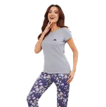 Dámské krátké pyžamo Italian Fashion Pulia Šedé M Šedá