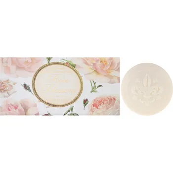 Mýdlo Saponificio Artigianale Fiorentino SAF - Přírodní kulatá tuhá mýdla Květ Růže 6 ks - 50 g