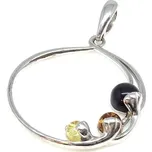 Jan Kos Jewellery Stříbrný přívěsek jantar 12116914