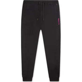 Dámské tepláky - Wolf T2283, černá / růžová aplikace Barva: Černá, Velikost: XL