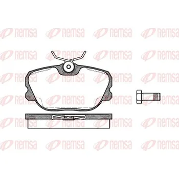 Brzdová destička Sada brzdových destiček, kotoučová brzda REMSA 0280.00