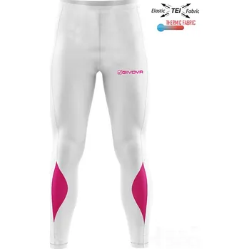Sport Kalhoty GIVOVA RUNNING, barva 0306 bílá - růžová, velikost L