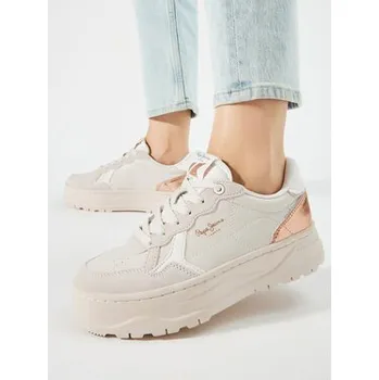 Dámské tenisky Pepe Jeans Sneakersy Kore Sun W PLS00009 Écru 39