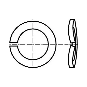 podložka Podložka pružná prohnutá tvar A dle din 128 A p 6.1 zinek mechanický