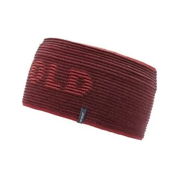 Čepice Devold Rib Logo Merino Headband 164A BEAUTY červená