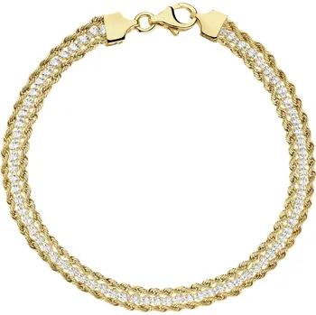 Náramek Zlatý náramek se zirkony - AP539-7593