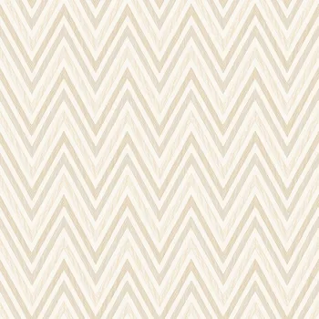 Tapeta AdaWall Geometrická vliesová tapeta na zeď, béžová, cik cak vzor, 1509-2, Vera, AdaWall, velikost 10 x 1,06 m
